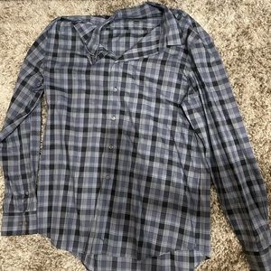 Plaid blue long sleeve